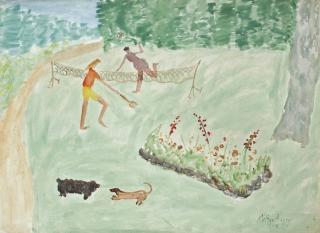 Milton Avery - Badminton
