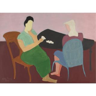 Milton Avery - Card Game