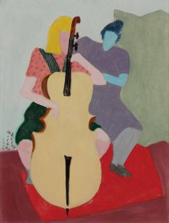 Milton Avery - Cello Player
