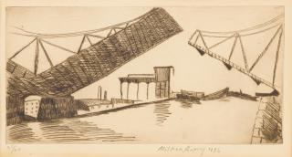 Milton Avery - Drawbridge (The Harlem River Bridge)