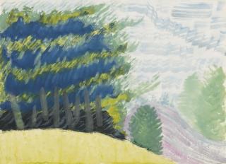 Milton Avery - Evergreen In Spring (Mountains And River)