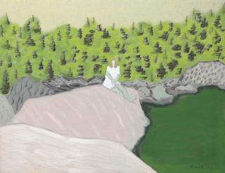 Milton Avery - Figure by Pool