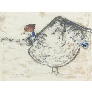 Milton Avery - Hen And Mountain