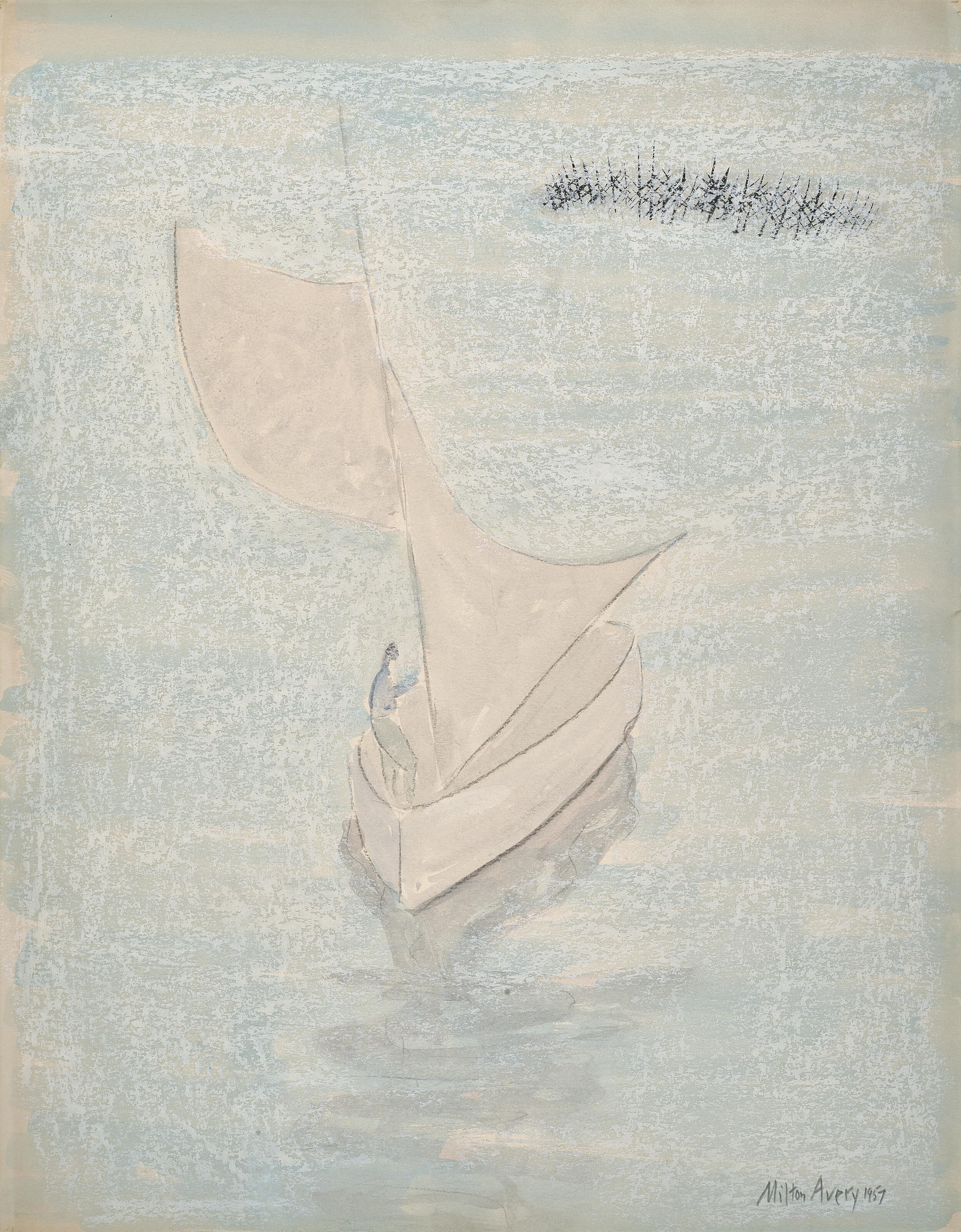 Milton Avery - Hoisting Sail