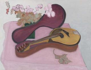 Milton Avery - Mandolin with Flowers
