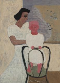 Milton Avery - Mother and Child by Seashore