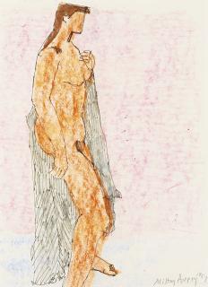 Milton Avery - Nude With Black Drape