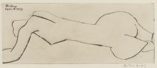Milton Avery - Nude With Long Torso (Reclining Nude) (Lunn 29)