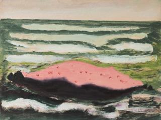 Milton Avery - Pink Island, White Waves