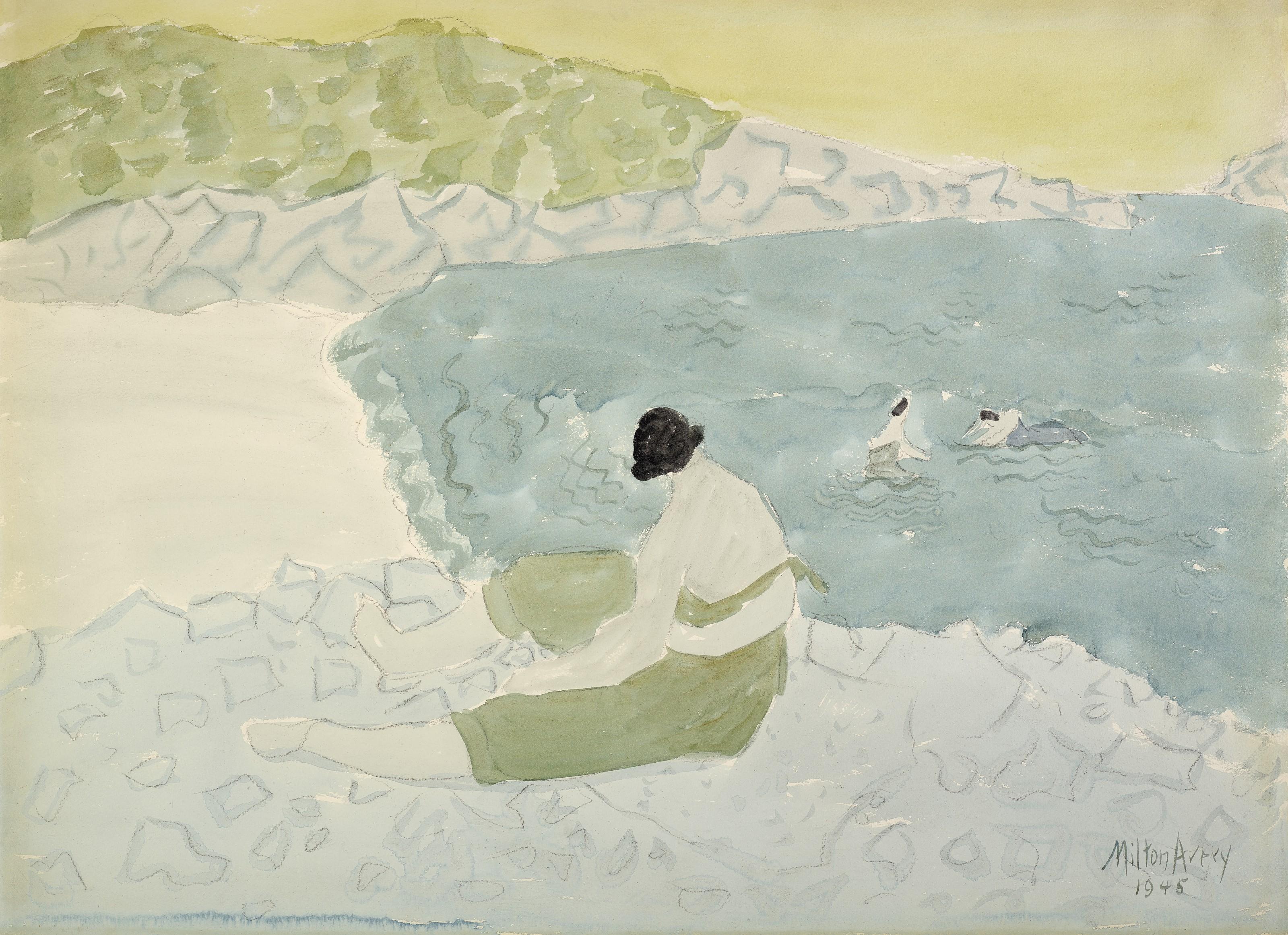 Milton Avery - Rock Sitter