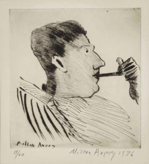 Milton Avery - Rothko With Pipe