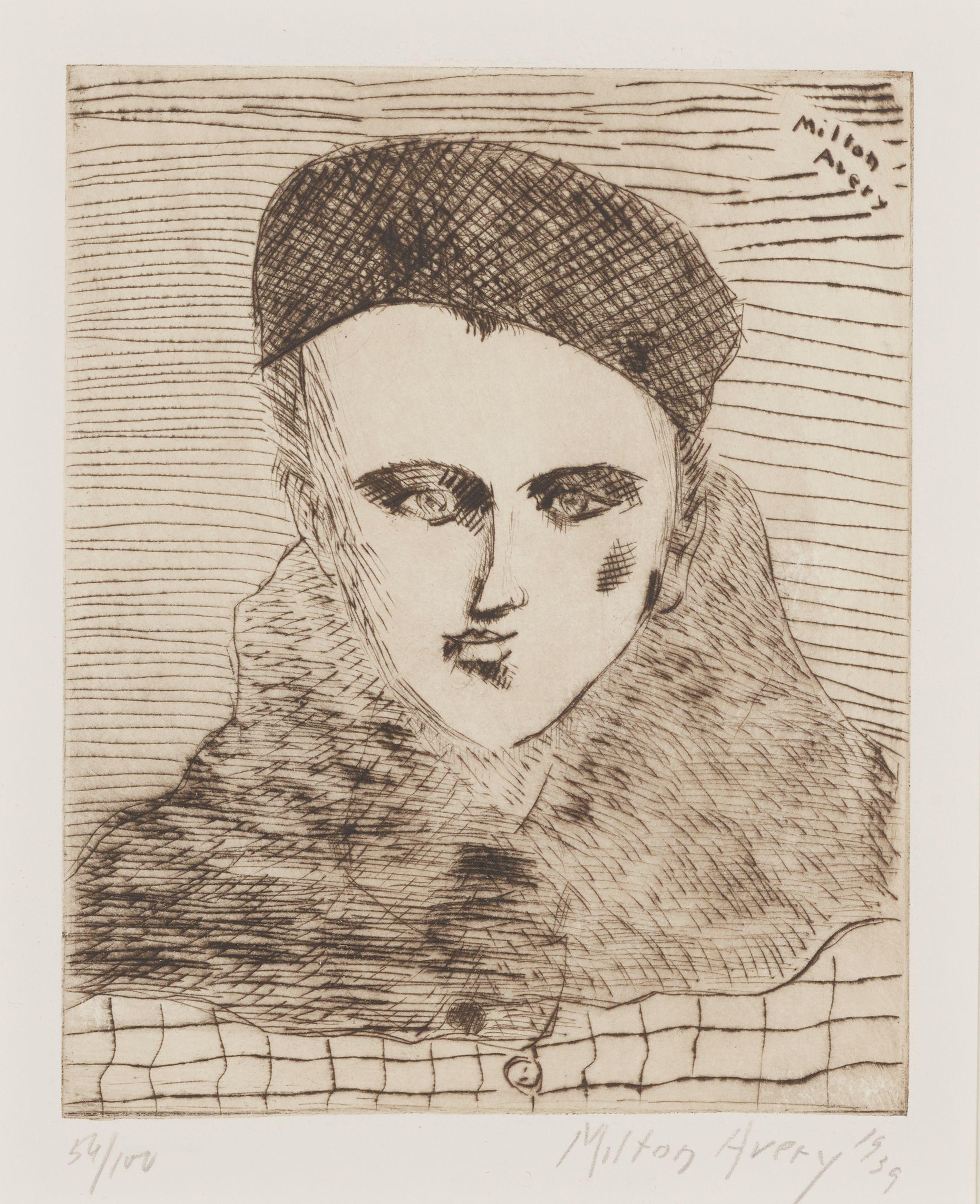 Milton Avery - Sally with Beret