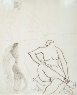 Milton Avery - Three female nudes