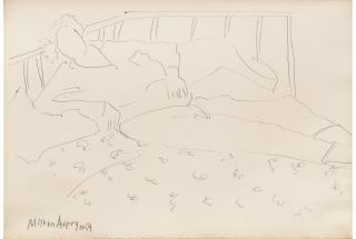 Milton Avery - Untitled (Reclining Figure)