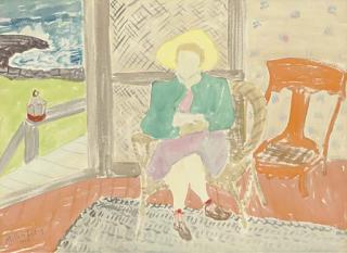 Milton Avery - Visitor by the Sea