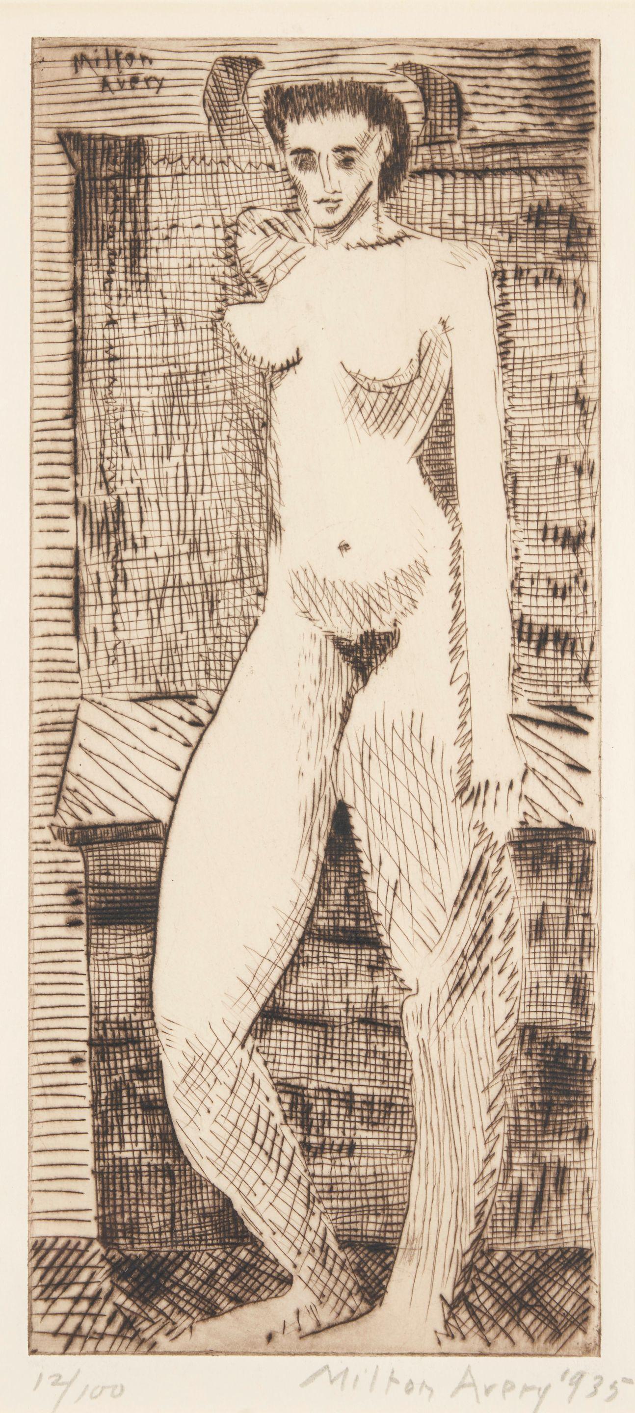 Milton Avery - Young Girl Nude