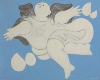 Milton Dacosta - Menina E Borboletas