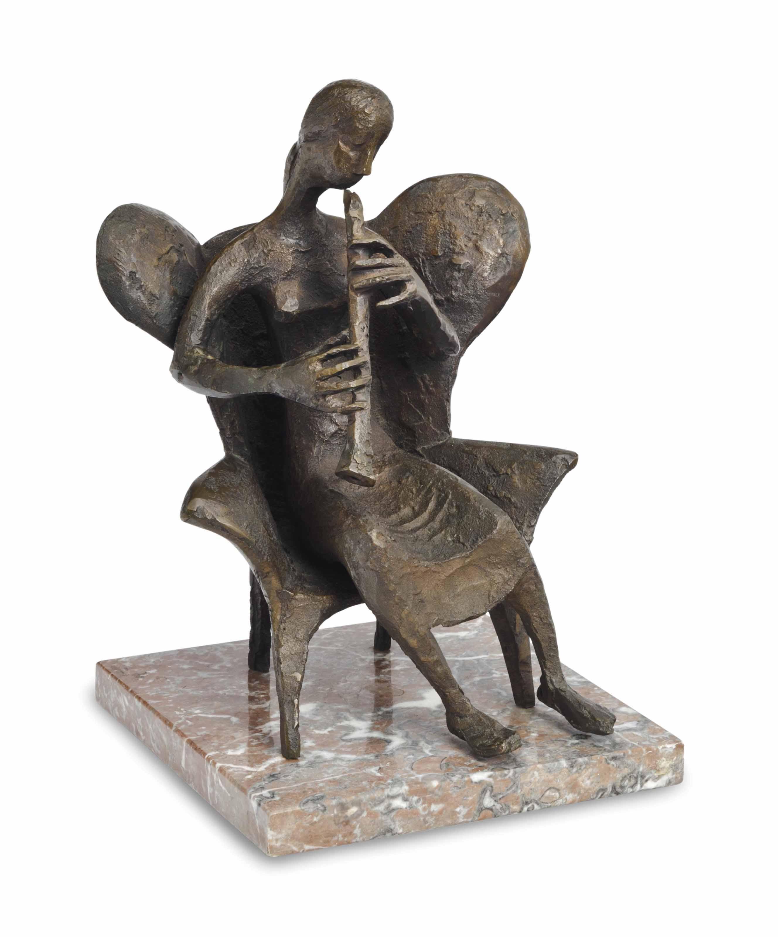 Milton Elting Hebald - Musician Sitting In A Chair