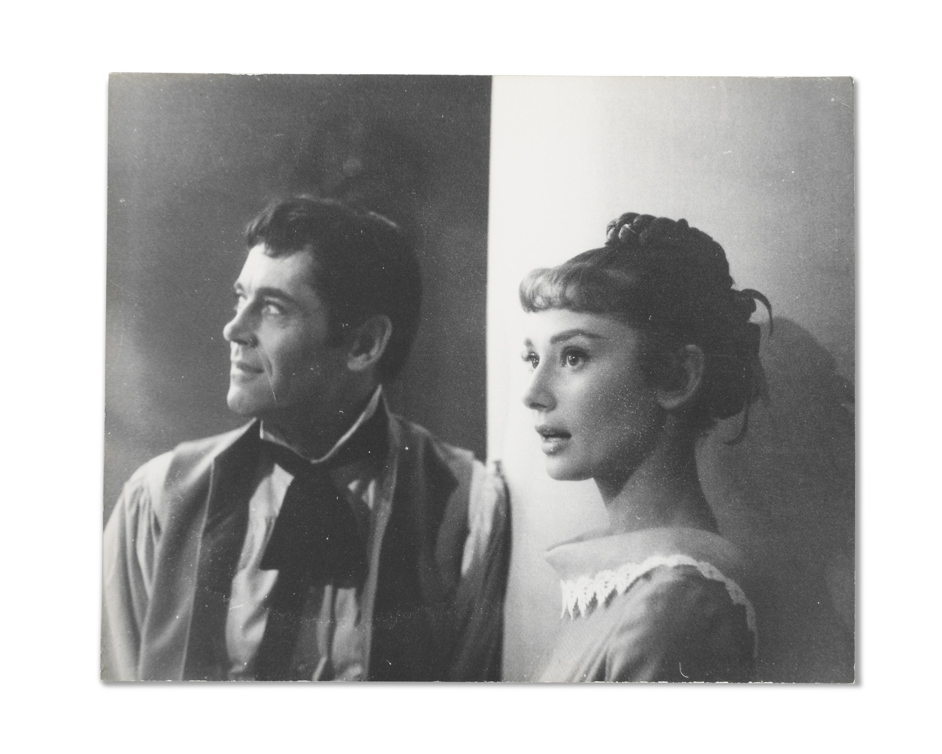 Milton Greene - Audrey Hepburn and Henry Fonda on the set of the 1956 Paramount production War and Peace, Rome, 1955