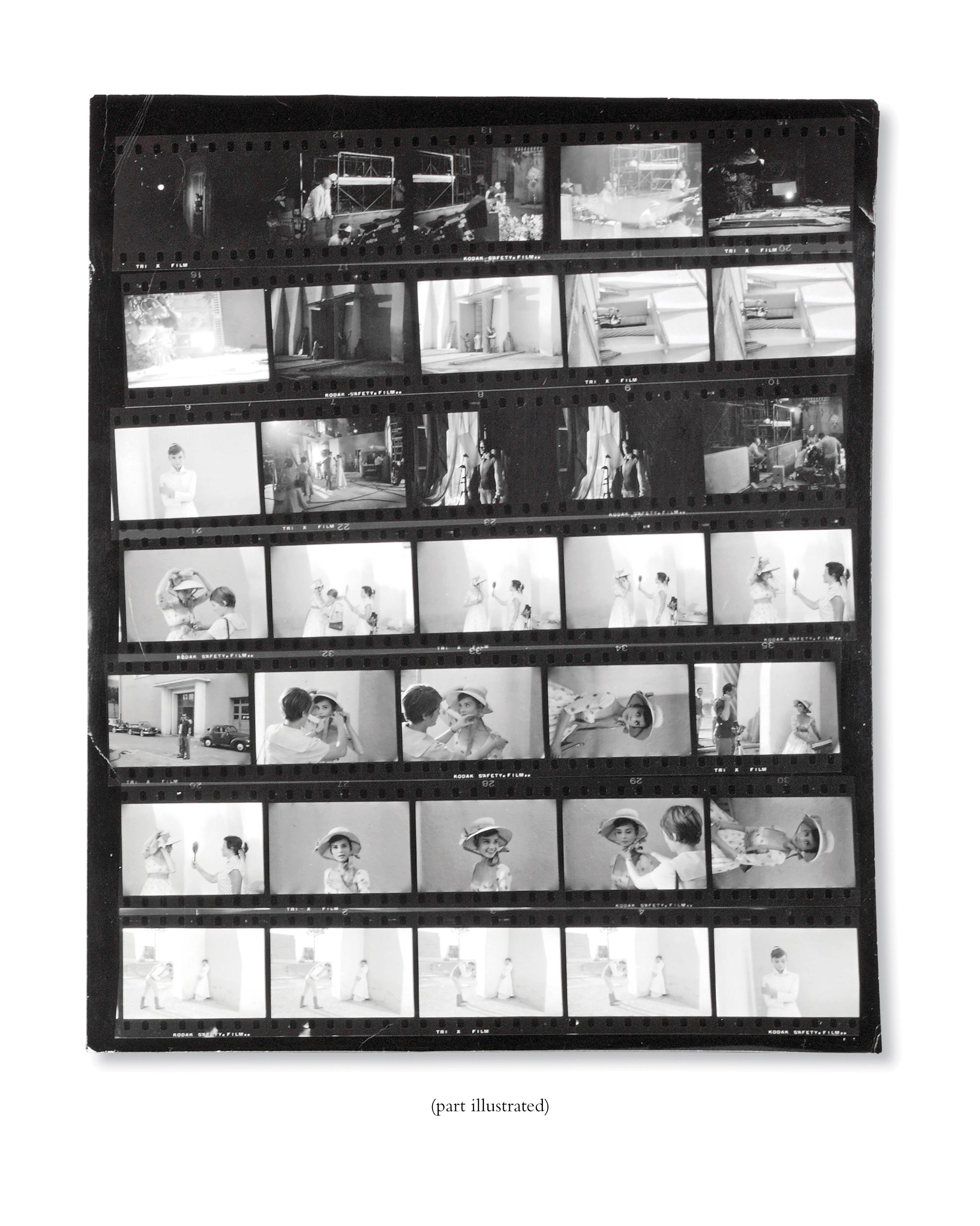 Milton Greene - Audrey Hepburn and others during filming of the 1956 Paramount production War and Peace, Rome, 1955