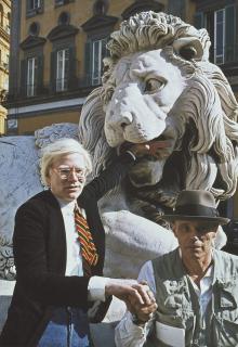 Mimmo Jodice - Andy Warhol and Joseph Beuys, Naples, 1980