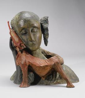 Mimmo Paladino - Untitled (Red Dog)