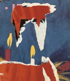 Mimmo Rotella - Candles, 1962