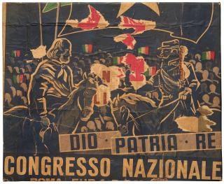 Mimmo Rotella - Dio, patria, re