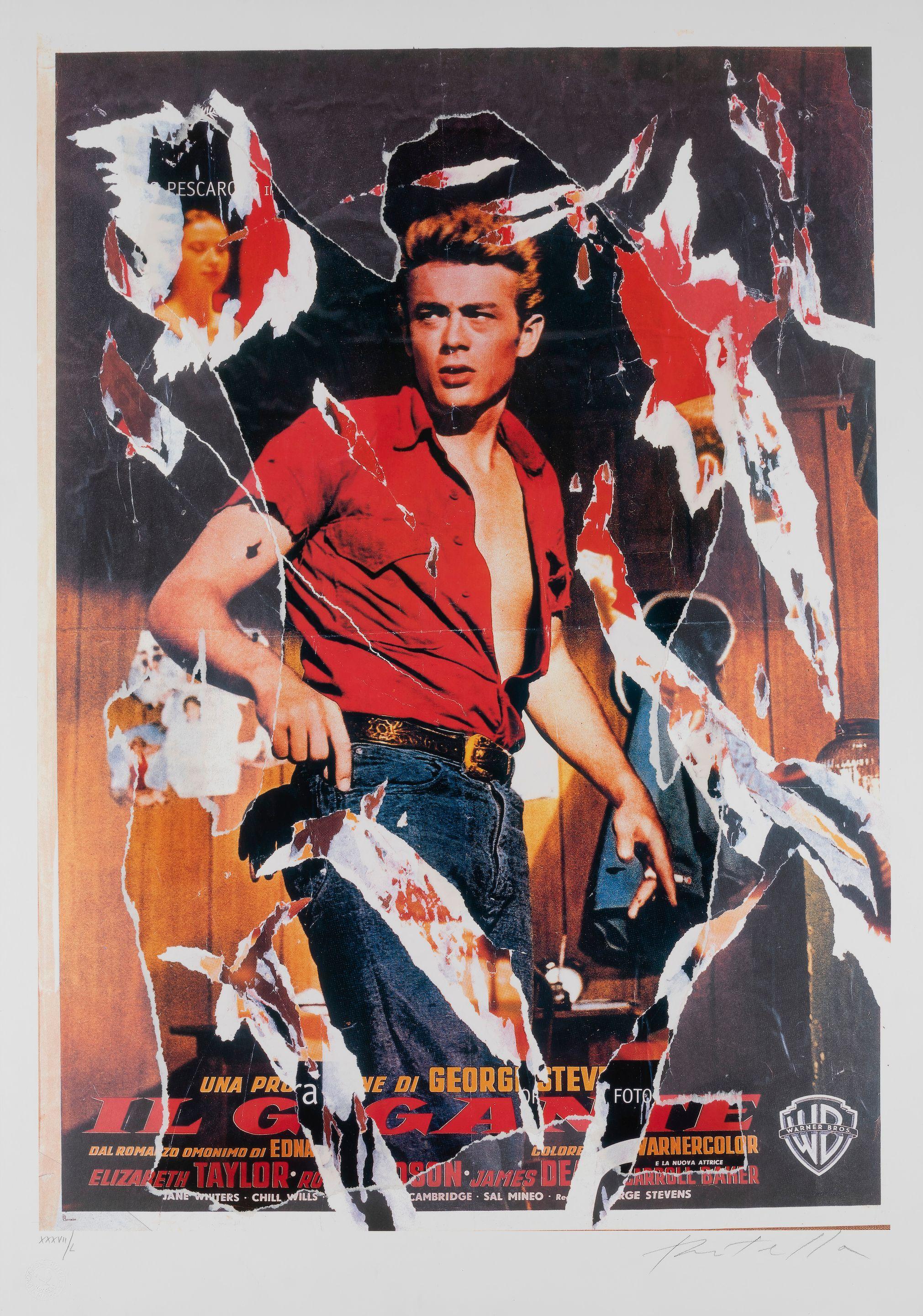Mimmo Rotella - James Dean Il Gigante
