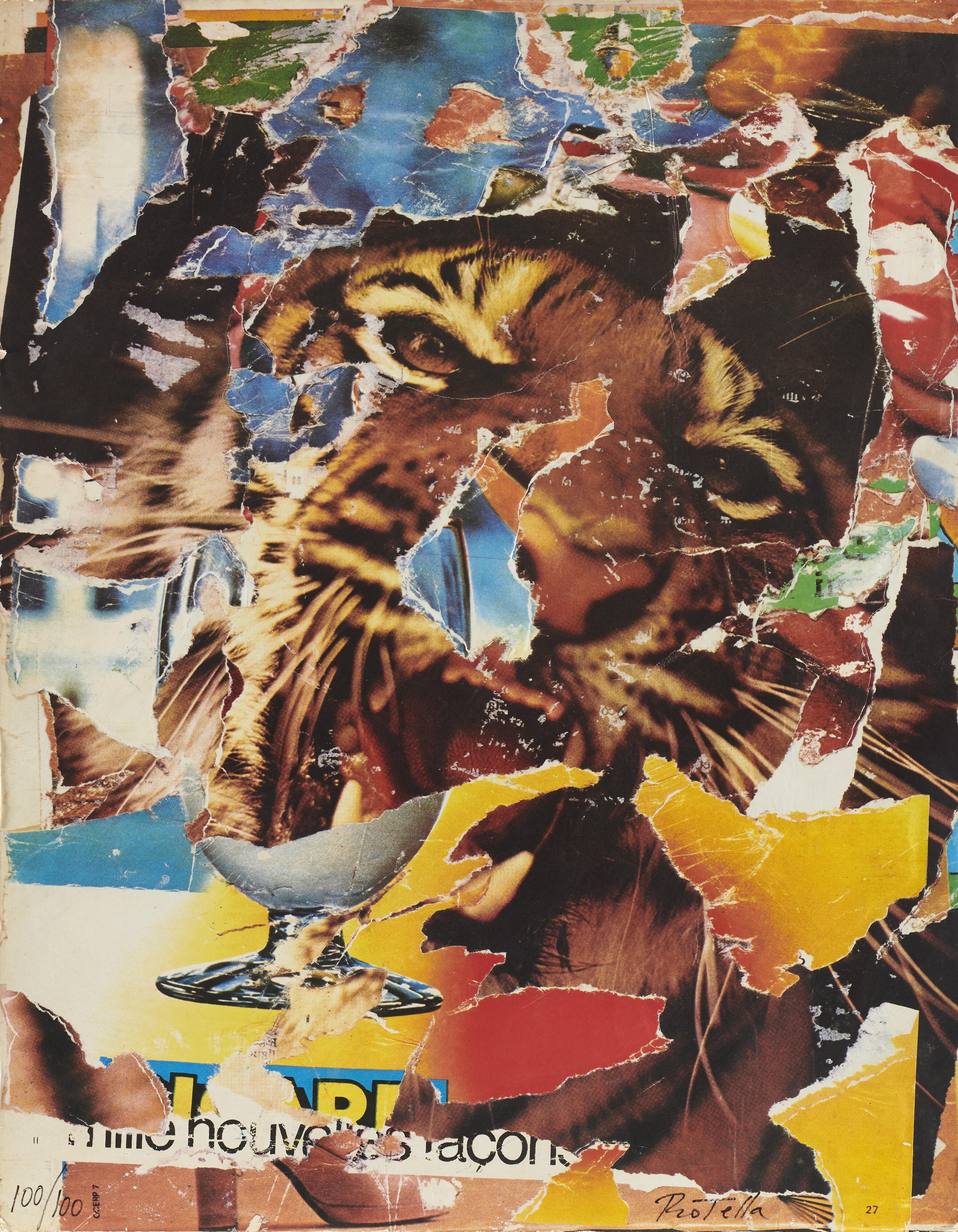 Mimmo Rotella - La tigre moderna