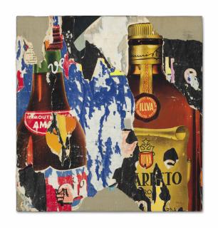 Mimmo Rotella - Le Due Bottiglie