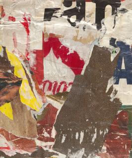 Mimmo Rotella - „Lettere Nascoste“.