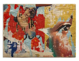 Mimmo Rotella - L\'occhio del bacio