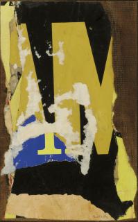 Mimmo Rotella - M Gialla