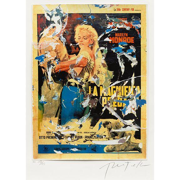 Mimmo Rotella - Marilyn Monroe: La Magnifica Preda