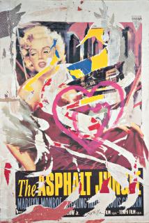 Mimmo Rotella - Marilyn regina di cuori