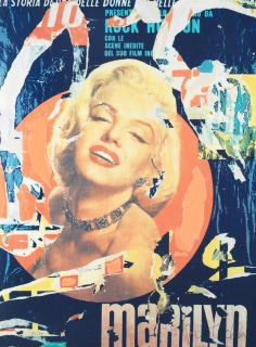 Mimmo Rotella - Marilyn