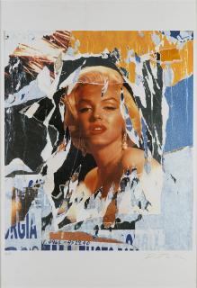 Mimmo Rotella - Omaggio a Marilyn