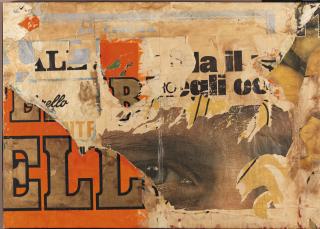 Mimmo Rotella - Tra Cinema E Pubblicitàsigned And Dated 62, Titled And Dated 1962 On The Reverse; Décollage On Canvas. This Work Is Accompanied By A Photograph Signed By Mimmo Rotella