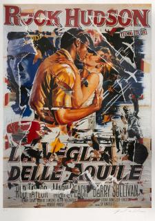 Mimmo Rotella - Untitled (La veglia delle aquile)