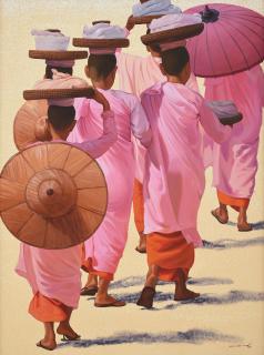 Min Wae Aung - Nuns, 1998
