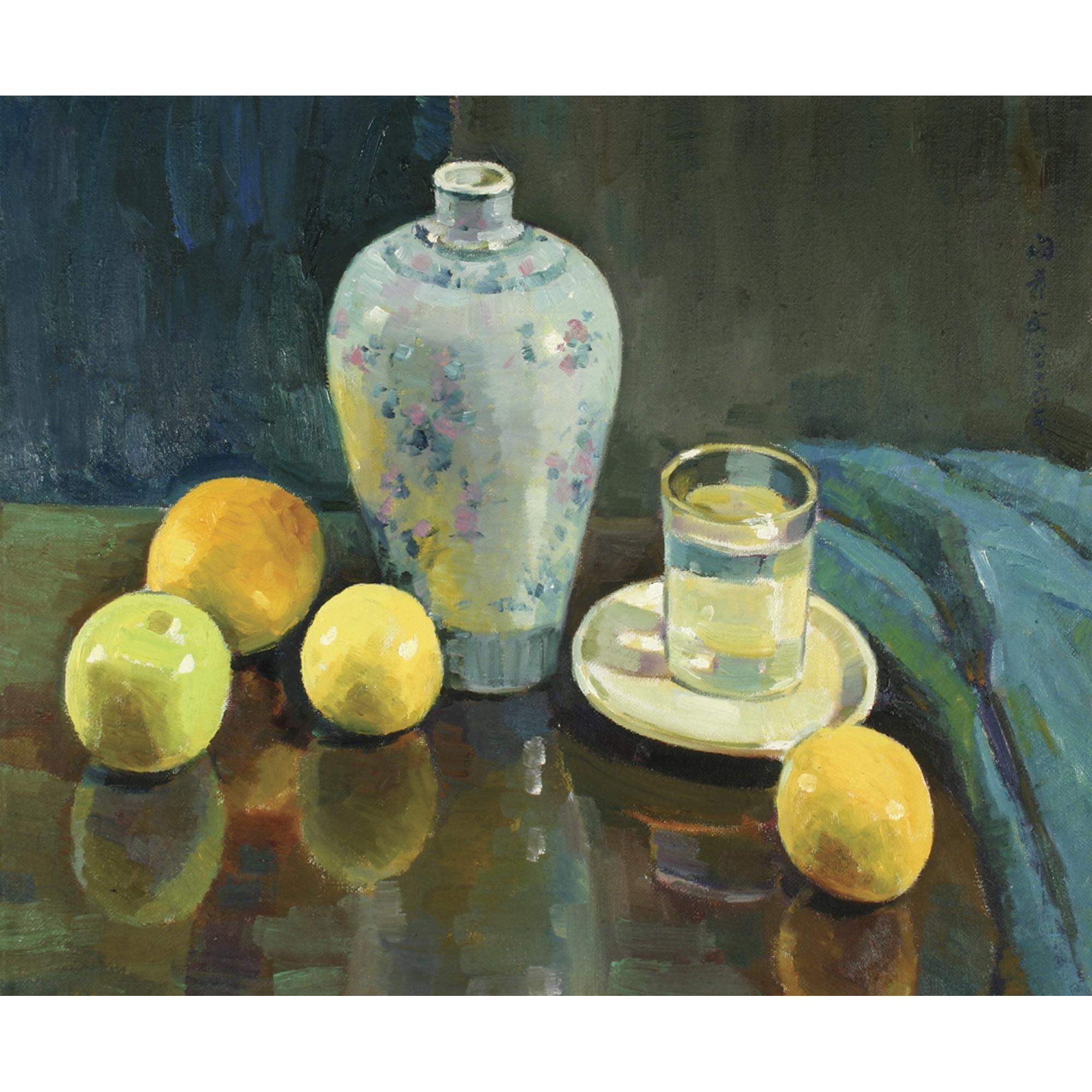 Min Xiwen - Famille-Rose Meiping And Fruit