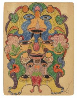 Minnie Evans - Untitled, 1946