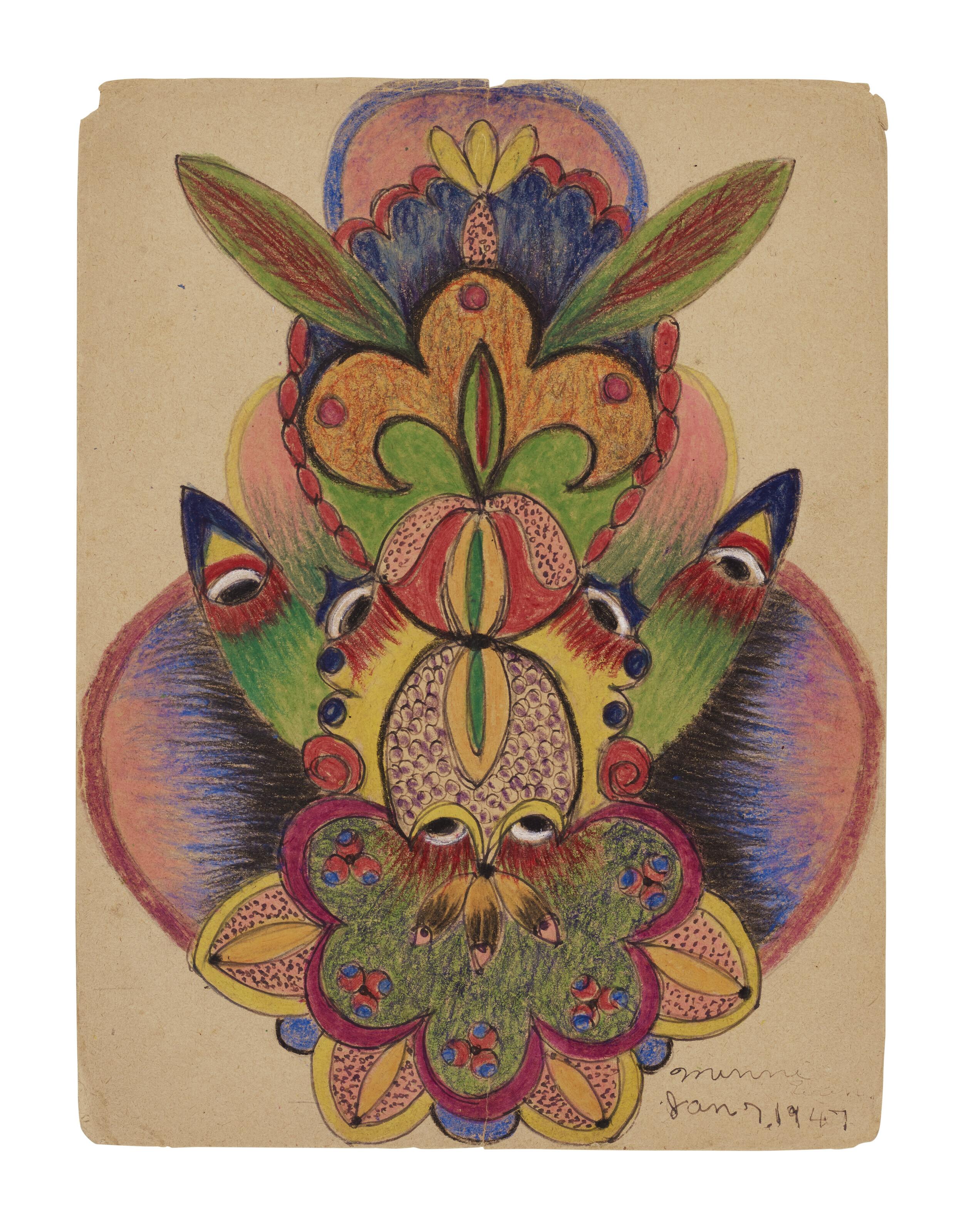 Minnie Evans - Untitled