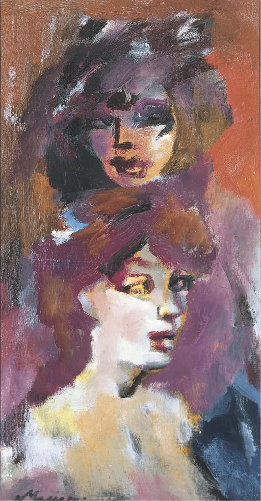 Mino Maccari - Due donne