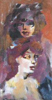 Mino Maccari - Due donne