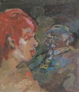 Mino Maccari - Due figure