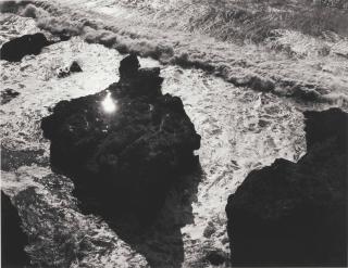 Minor White - Rock And Surf, 1948