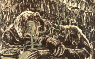 Miquel Barceló - Jeune homme ivre dans un bar, 1983