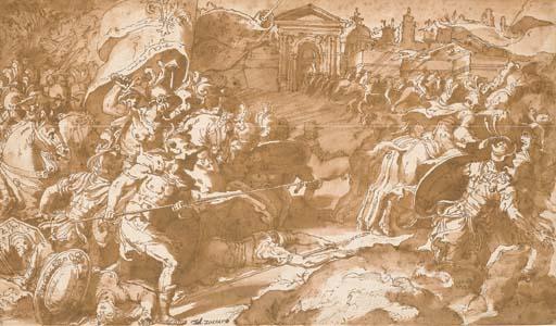 Mirabello Cavalori - The Armies of Pietro Farnese At The Relief of Bologna